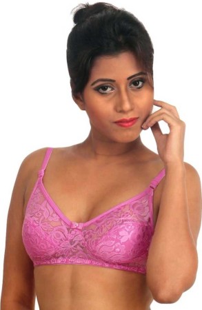 Women Full Coverage Non Padded Bra  (pink)