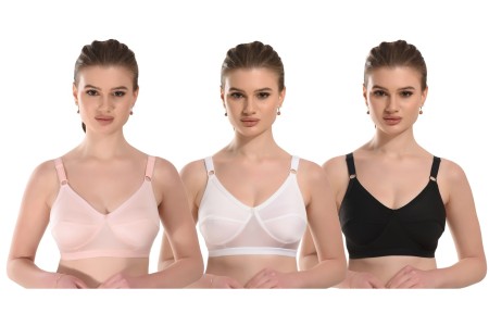 new blue eyes Cotton Blend for Women’s Daily use, Full Coverage Bra for Regular wear, Non Padded, Non Wired Everyday Bra