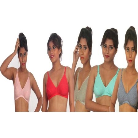 Women Full Coverage Non Padded Bra  (Multicolor)