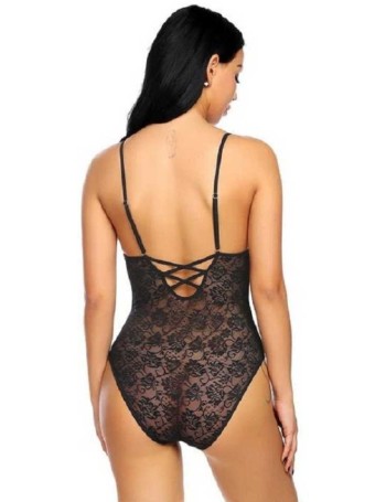 Black net tady Embroidered Women Swim-dress Black Swimsuit