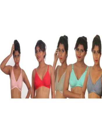 Women Full Coverage Non Padded Bra  (Multicolor)