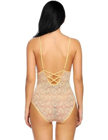 NEW BLUE EYES GOLD net tady Embroidered Women Swimsuit