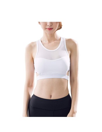 White Sport Gym (Yoga) Bra 