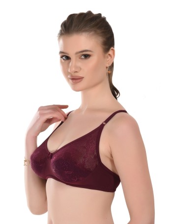 Buy Women's Bras Red Non Wired Lingerie Online