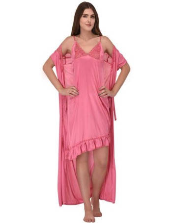 Women Nighty  (Pink)