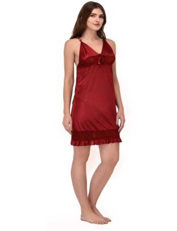 Women Nighty  (Maroon)