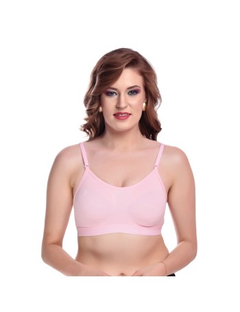 Thin Strap Sports Air Bra - Stretchable, Seamless Bras for Women, Girls - Without Hook, Non Padded for Night & Sleeping
