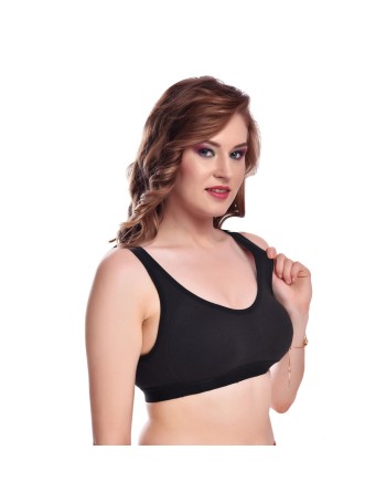 new blue eyes Women's Cotton Compression Sports Bra Yoga Gym Bra