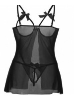 Black net tady Embroidered Women Swim-dress Black Swimsuit