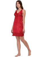 Women Nighty with Robe  (Maroon)