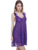 Rani Color Self Design Embroidered Babydoll Dress