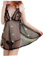 Purple  Babydoll Night Dress Honeymoon Dress 