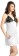 Women Nighty with Robe  (White, Black)