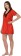 Women Nighty with Robe  (Red)