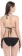 Solid Women Bikini Black Swimsuit