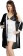 Women Nighty with Robe  (White, Black)