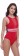 RED SWIM DRESS Embroidered Women Swim-dress Red Swimsuit