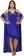 Women Nighty with Robe  (Dark Blue)