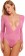 Baby Pink Color Self Design Babydoll Dress