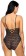 Black net tady Embroidered Women Swim-dress Black Swimsuit