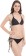 Solid Women Bikini Black Swimsuit