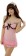 Pink  Babydoll Night Dress Honeymoon Dress 