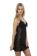 Black Color Embroidered Babydoll Dress