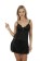 Black Color Embroidered Babydoll Dress