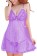 Purple  Babydoll Night Dress Honeymoon Dress 