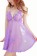Purple  Babydoll Night Dress Honeymoon Dress 