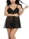 Black  Babydoll Night Dress Honeymoon Dress 