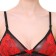 Red & Black Women Bralette Lightly Padded Bra