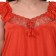 Women Nighty with Robe  (Red)