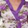 NEW BLUE EYES Women Purple Robe and Lingerie Set