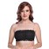 New Blue Eyes Women Lace Spandex Padded Non Wired Strapless Padded Seamless Hook Closure Tube Bra,